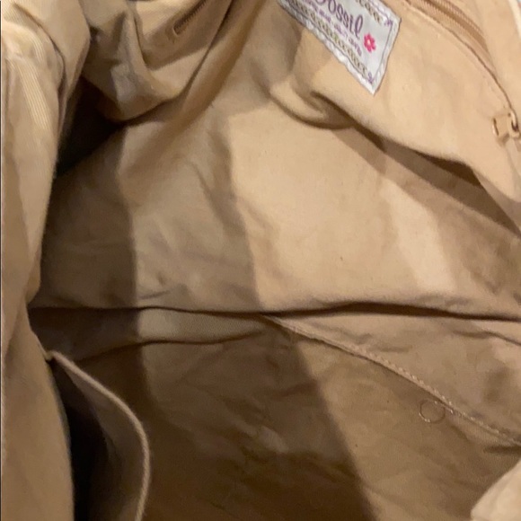 VINTAGE Fossil Floral Canvas Messenger Bag - Picture 5 of 5